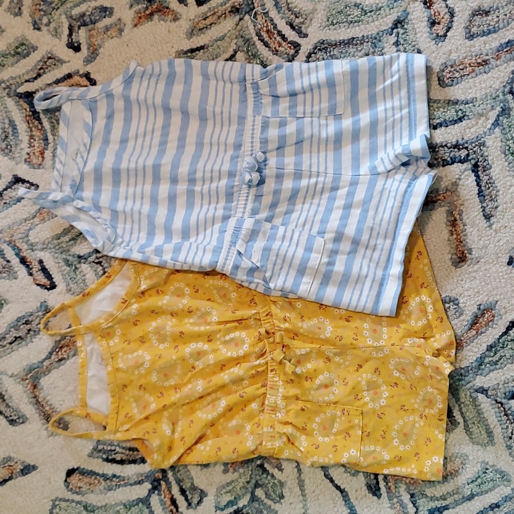 Toddler Rompers | Blue & Yellow | Size 2t